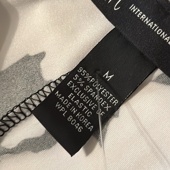 INC International Concept Black And White Pants Size M - Picture 10 of 11